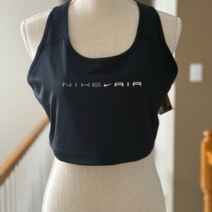 Nike Swoosh Bra, Plus Size Nike Air Dri-Fit Women's Training Sports Crop Top‎ 2X